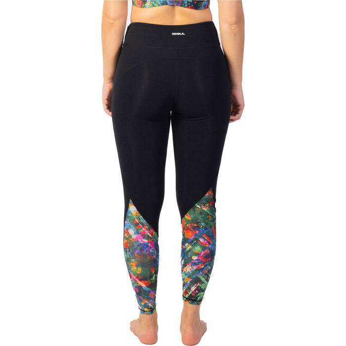 2024 Gul Womens Luna7 SUP Leggings LA8301-C1 - Black / Jungle